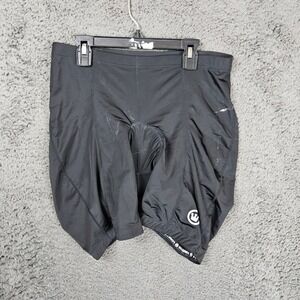 Canari Cycling Shorts Padded Bike Shorts Men's LG Black‎ Crown Logo
